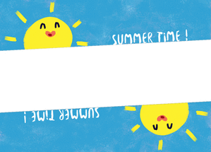 Carte postale personnalisée d'été